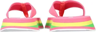 Msgm Striped Thong Sandals - Pink