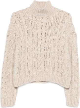 Marc O'Polo Kabelgebreide trui - Beige