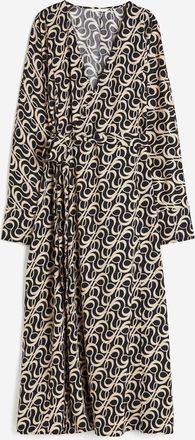 H&M Wickelkleid - Schwarz