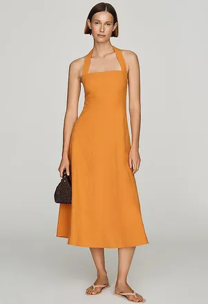 Elodie Ozara 100% Cotton Midi Dress
