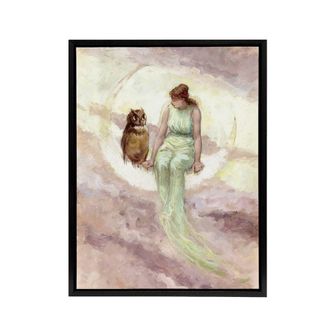 Artery8 Frederick Stuart Church The Witchs Daughter Framed Canvas Art Print | Size: W24 x H32