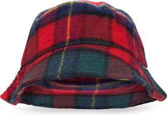 Aimé Leon Dore RED WOOL PLAID BUCKET HAT