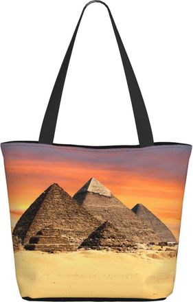 AOOEDM Egyptian-Pyramids Ladies Shopping Bag 13x11x7in.The Perfect ValentineS Day Gift.It Is The Best ValentineS Day Gift For Mom, Daughter, Wife,Etc