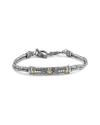 Samuel B. Silver Filigree Tribal Bar Bracelet