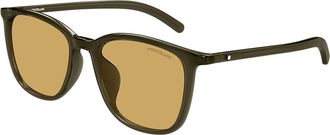 Montblanc MB0487SA Asian Fit 004 Mens Sunglasses Size 56