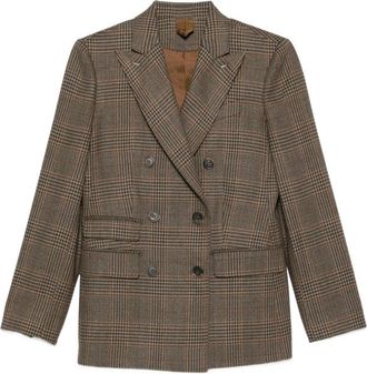 Max Mara Double-breasted Checked Blazer
