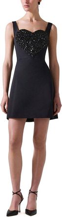 Carolina Herrera Silk Sweetheart Neck Dress