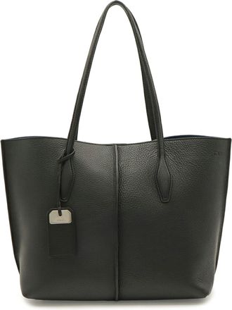 Tod's Beige Black Blue Pink Beige Leather Pouch Shoulder Bag Tote Bag (Pre-Owned)