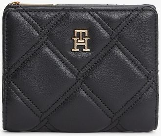 Tommy Hilfiger Womens Quilted Bifold Wallet - Black