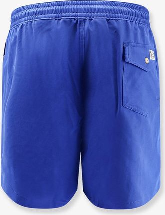 Polo Ralph Lauren Mens Recycled Nylon Swim Trunks With Logo Blue Polyester Shorts