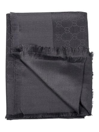 Gucci monogram scarf - Grey