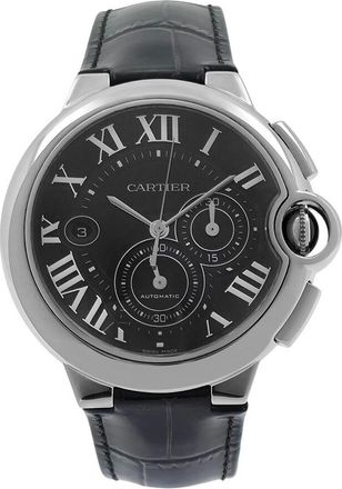 Cartier Pre-owned Cartier Ballon Bleu Chronograph Automatic Black Dial Mens Watch W6920052
