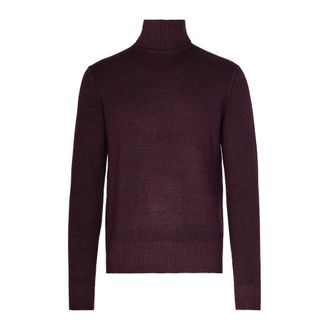 Lubiam Turtlenecks, male, Purple, XL, Dolcevita in lana vergine