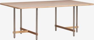 Sklum Mesa De Comedor Rectangular En Madera De Mango Y Acero Osaka Sklum 200 X 110 Cm