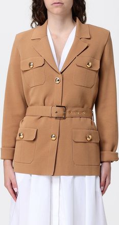 Elisabetta Franchi Blazer con cinta in misto viscosa