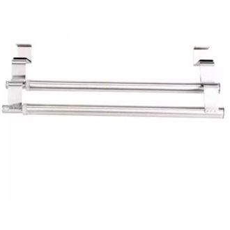 OEM Toallero Doble De Acero Inoxidable Para Puertas Y Armarios, Soporte Doble Para Toallas De F&aacute;cil Instalaci&oacute;n, No Requiere Perforaci&oacute;n - Ancho Extensibl