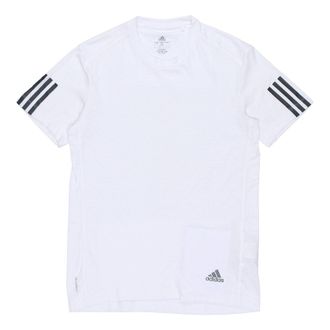 adidas Run It Tee Soft Running Short-sleeve Tee Men White FL6976