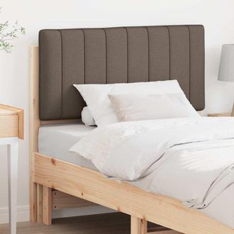 vidaXL Vidaxl Testiera Imbottita Marrone E Taupe 90 Cm Pino Massello