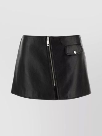 Prada leather mini skirt