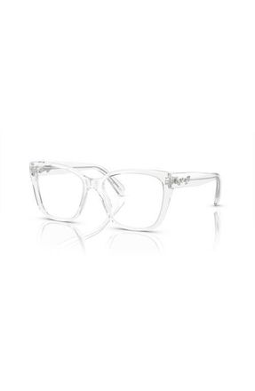 Swarovski 53mm Irregular optical glasses in Transparent at Nordstrom