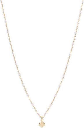 Argento Vivo Clover Pendant Necklace in Gold at Nordstrom