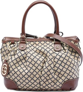 Gucci Pre-owned Gucci Diamante Canvas Sukey Satchel Ladies MBPZHMVTK8ZA3IYV