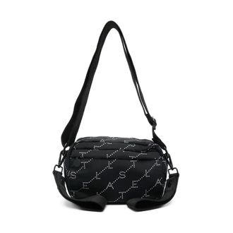 Stella McCartney Stella McCartney, Cross Body Bags, female, Black, Size: ONE SIZE Diaper Dotted-Print Crossbody Bag
