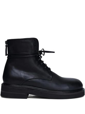 Mars&egrave;ll Parrucca lace-up tall boots - women - Calf Leather/Calf Leather/Rubber - 41 - Black