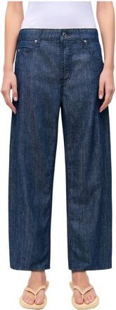 Cambio Wide Broeken - Dames - Wijde Broeken - Blauw - 2XS - Broeken