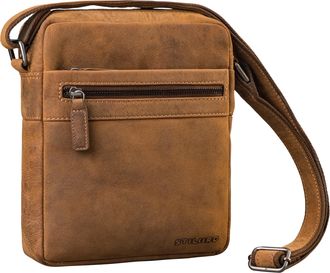 STILORD Oli Premium Mens Messenger Bag Leather Medium-Large - Multifunctional Leather Bag Men Genuine Leather with many Compartments - Shoulder Bag for Tablet