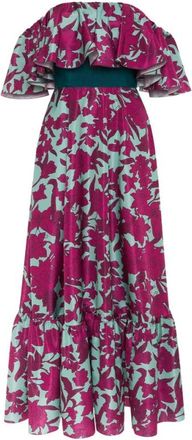 La DoubleJ Festive Shazam Jurk - Dames - Zomerkleedjes - Veelkleurig - L - Organza - Kleedjes