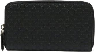 Gucci Pre-owned Wallets, female, Black, Size: ONE SIZE Pre-owned Leather wallets