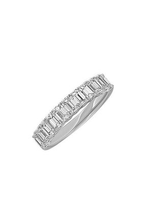 Bony Levy Gatsby Diamond Stacking Ring in 18K White Gold at Nordstrom, Size 6.5