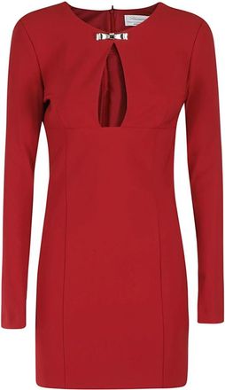 Blumarine Keyhole Sheath Jurk - Dames - Korte kleedjes - Rood - S - Kleedjes