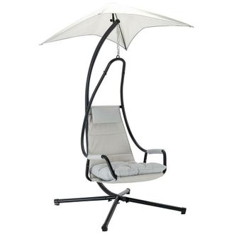 Mirjan24 Silla Colgante Comfivo 318, 212x103x122cm, Metal, Tapiz