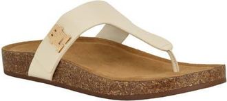 Tommy Hilfiger Tobeach Platform Flip Flop in Ivory at Nordstrom, Size 8.5