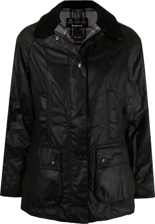 Barbour Wax-coated Buttoned-up Jacket