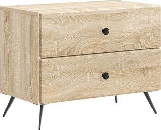 vidaXL Armario De Noche Roble Sonoma 62 X 34,5 X 47,5 Cm Vidaxl