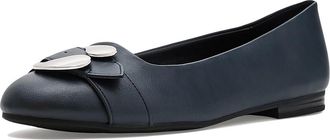 Aerosoles Paradise Womens Flat Shoes Navy : 9.5 B - Medium, Faux Leather