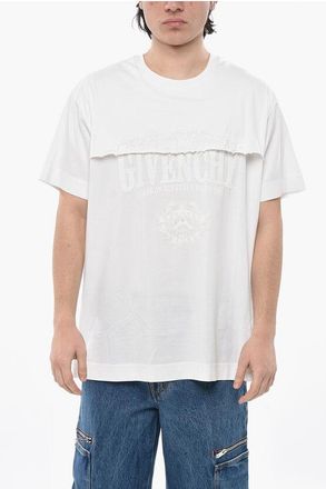 Givenchy Double-Fabric Embroidered T-Shirt COLLEGE size 3xl