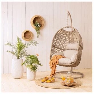 Jardideco Jardideco - Silla Colgante Mimbre Exterior 95x195cm