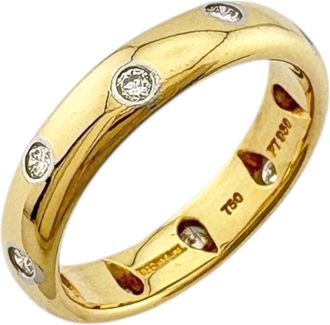 Tiffany & Co. Platinum Yellow Gold Yellow Gold (18K) Platinum 950 Band Ring (Pre-Owned)