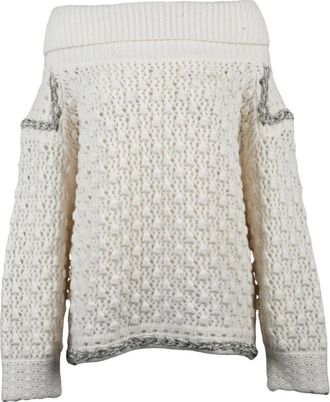 Circus Hotel Truien & Vesten, Dames, Wit, S, Wol, Turtleneck Trui