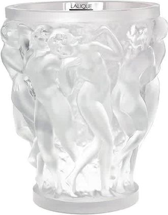 Lalique Crystal Vase Bacchantes 12200
