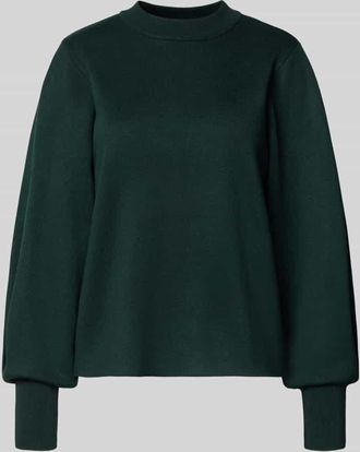 Jake*s Strickpullover mit gerippten Abschlüssen in Smaragd, Größe XS