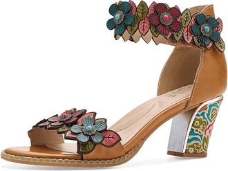L'Artiste by Spring Step Doublelove Womens Sandals Camel : EU 42 (US Womens 10.5-11) M, Leather