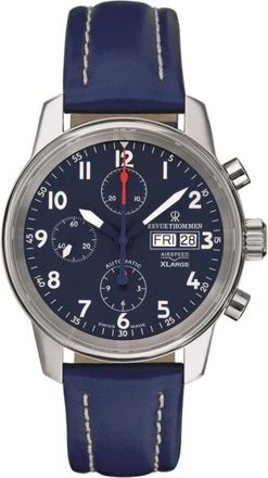 Revue Thommen Airspeed Automatisch Horloge 42mm - Heren - Horloges - Blauw - ONE Size - Accessoires
