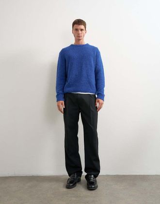 Topman pantaloni da smoking comodi neri-Nero