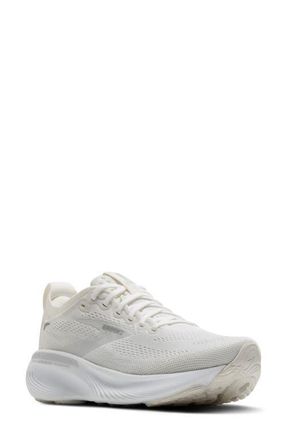 Brooks Adrenaline GTS 25 Running Shoe in White/White/Silver at Nordstrom, Size 10.5