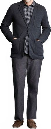 Billy Reid Knit Sport Coat In Charcoal Heather